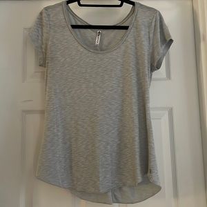 Light Grey Fabletics Short Sleeve Shirt